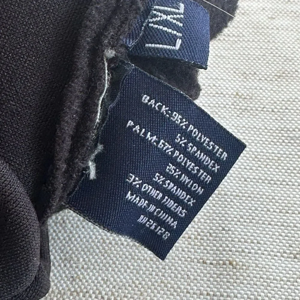 Polo Ralph Lauren Unisex Black Gloves L/XL